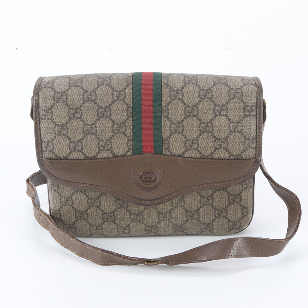 Gucci GG Supreme Sherry Line 001 115 6862 Leather Shoulder Bag for Women